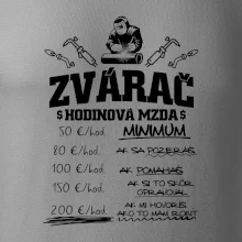 Hodinová mzda zvárač