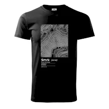 Smrk - vrstevnice v obdĺžniku