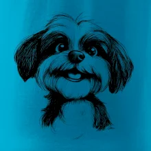 Lhasa apso karikatúra hlava Lhasa apso karikatúra hlava