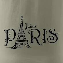 Paris nápis Eiffelovka rovný Paris nápis Eiffelovka rovný