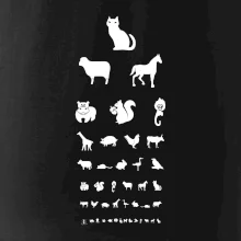 Očný test zvieratká Očný test zvieratká