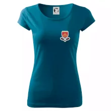 Folklór na prsníku tulipán