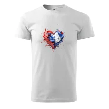 Srdce rozprsknuté - Slovenské farby Srdce rozprsknuté - Slovenské farby
