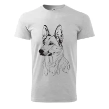 Nemecký ovčiak čierna kresba