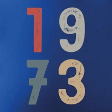 Vintage číslica 1973 Vintage číslica 1973