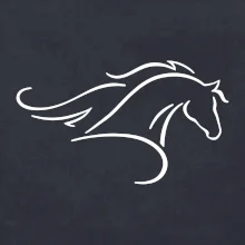 Kôň - bežiaci silueta hlavy Kôň - bežiaci silueta hlavy