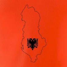 Albánsko obrys mapa Albánsko obrys mapa