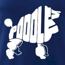 Pudel - nápis v tele Pudel - nápis v tele