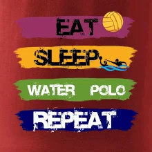 Eat sleep watter polo farebné