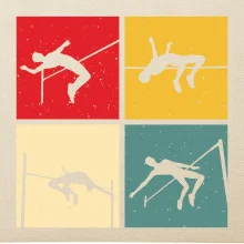 Skok do výšky vintage