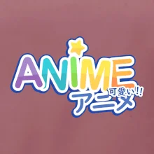 Anime nápis dúhový