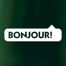 Nápis Bonjour