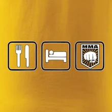 Eat sleep MMA v řádku