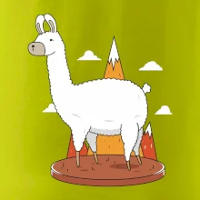 Alpaka kreslená Alpaka kreslená