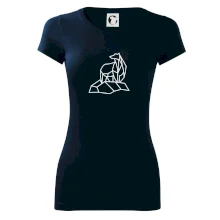 Geometria ľadový medveď na ľade Geometria ľadový medveď na ľade