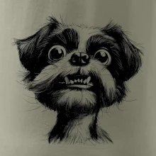 Čiernobiela karikatúra Ši-tzu