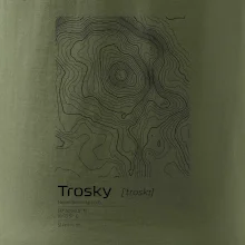 Trosky - vrstevnice v obdĺžniku