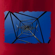 Stožiar vysokého napätia zospodu