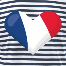 Francúzska vlajka srdca Francúzska vlajka srdca