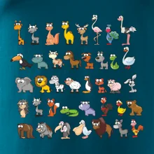 Tričko plné zvieratiek