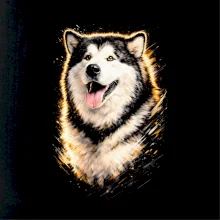 Obrázok poltón Aljašský malamut