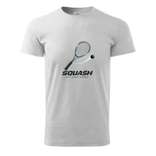 Squashová raketa a černý míček eat sleep repeat