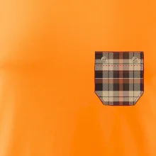 Flanelové triko hnědé