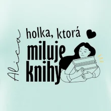 Čiernobiela holka, ktorá miluje knihy - holka - Vaše meno