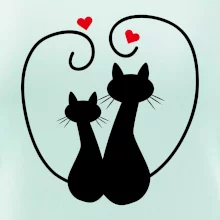 Mačky - Zamilovaný pár Mačky - Zamilovaný pár