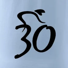 Cyklista oslavuje tridsiatku (30)