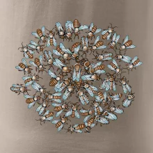 Včelia rodinka kruh (Pecka Design)