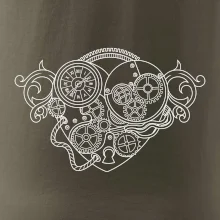 Steampunk srdce kreslené
