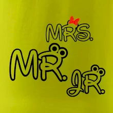 Mr, Mrs a Jr rodinná trička