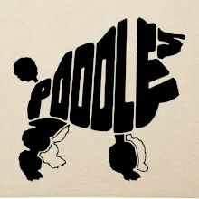 Pudel - nápis v tele