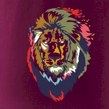 Hlava leva kreslená jednoduchá