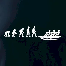 Evolúcia veslovanie 3 ľudia