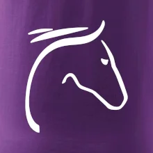 Kôň - hlava silueta