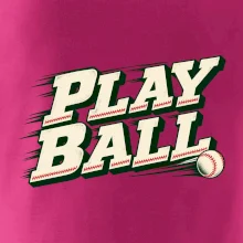 Play ball retro sportovní nápis
