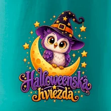 Halloweenska hviezda - sovička na mesiaci