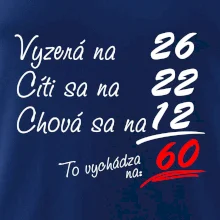 Vyzerá, cíti sa, chová sa - 60 rokov