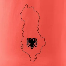 Albánsko obrys mapa