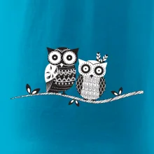 Dve sovy abstraktné