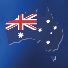 Austrália - vlajka mapa