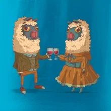 Alpaky s vínom pár