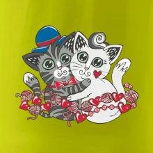 Mačky v objatí (Pecka design)