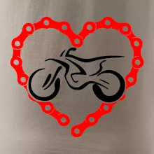 Moto srdce reťaz - enduro Moto srdce reťaz - enduro