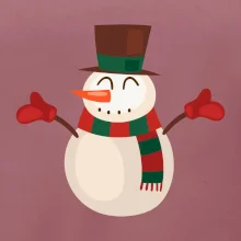 Vianočný snehuliak