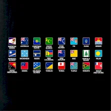 Vlajky štátov - Oceánia