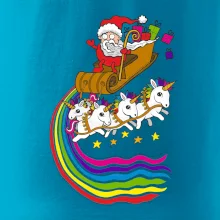 Santa a jednorožce (Pecka design)
