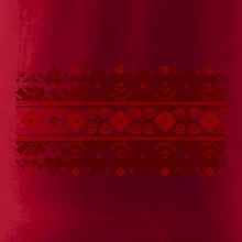 Ukrajinský vzor - červený